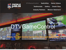 Tablet Screenshot of dtvgamecontrol.com
